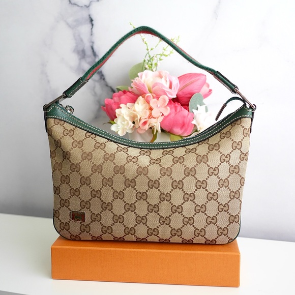 💖GUCCI Sherryline Canvas Shoulder Bag